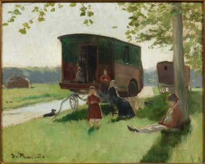 Landførervogne af Santiago Rusiñol