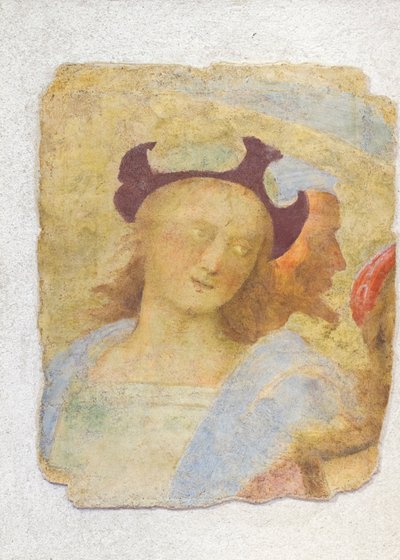 Ung mand (fresco) af Sanzio of Urbino (attr. to) Raphael