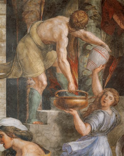 Brand i Borgo af Sanzio of Urbino (workshop) Raphael