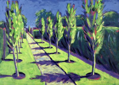 Avenue (akryl på kort) af Sara Hayward