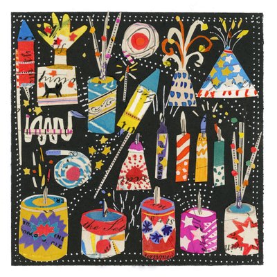 Fyrværkeri, 2020 (collage) af Sarah Battle