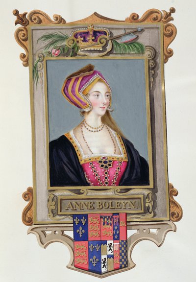 Portræt af Anne Boleyn (1507-36) 2. dronning af Henrik VIII, som en ung kvinde fra 