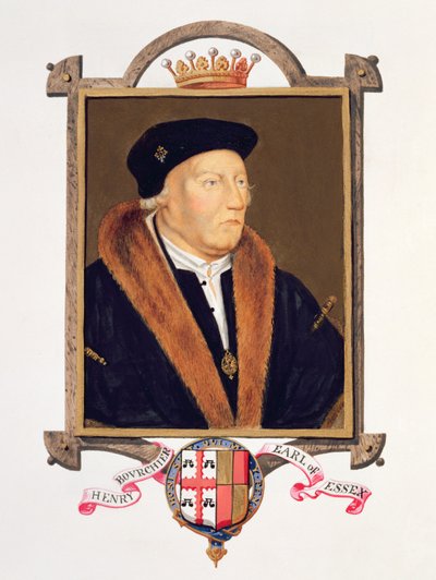 Portræt af Henry Bourchier (d.1539) 2. jarl af Essex fra 