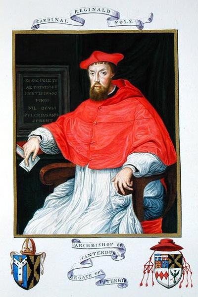 Portræt af Reginald Pole (1500-58) Ærkebiskop af Canterbury og Legate of Viterbo fra 
