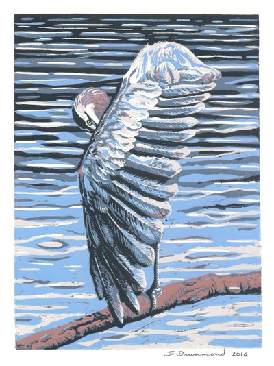 Refleksion, 2016 (maleri) af Sarah Drummond