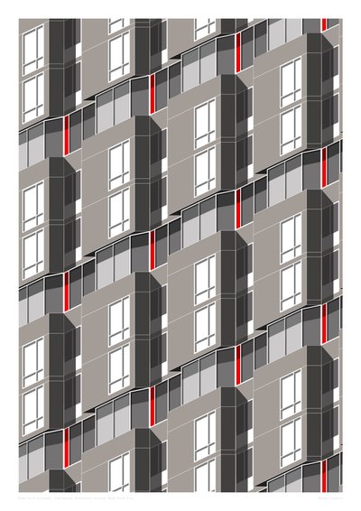 Eastwood, Roosevelt Island, NYC, 2015 (digital) af Sarah Evans