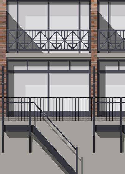 Mallard Place, 2018 (digital) af Sarah Evans