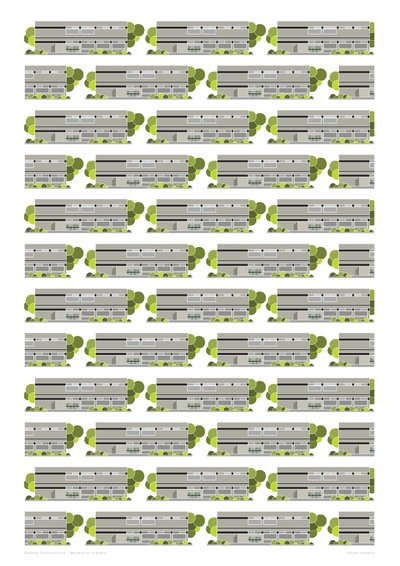 Modernist Library, 2015 (digital) af Sarah Evans