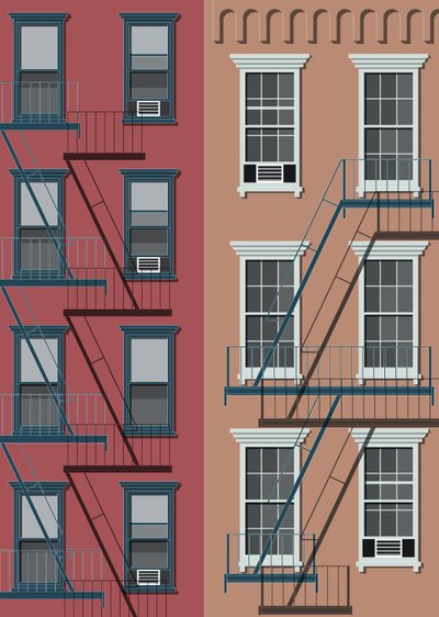 New York Town House, 2017 (digital) af Sarah Evans