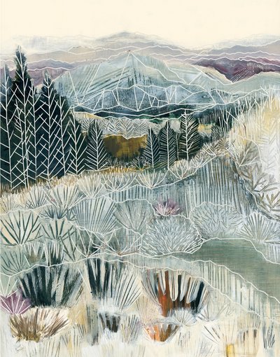 Et frostbelagt bjerglandskab af Sarah Fitzgerald