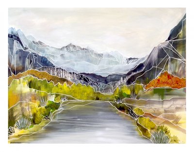 Geometrisk floddal af Sarah Fitzgerald