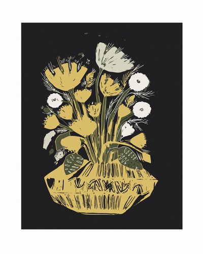 Rustikke gyldne blomster af Sarah Fitzgerald