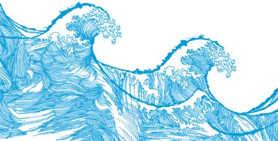 Kanagawa Wave, 2009 (Ji Gita l) af Sarah Hough