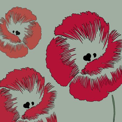 Picnic Poppy, 2005 (digital) af Sarah Hough