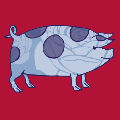 Piddle Valley Pig, 2005 (digital) af Sarah Hough