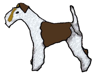 Fox terrier af Sarah Thompson Engels