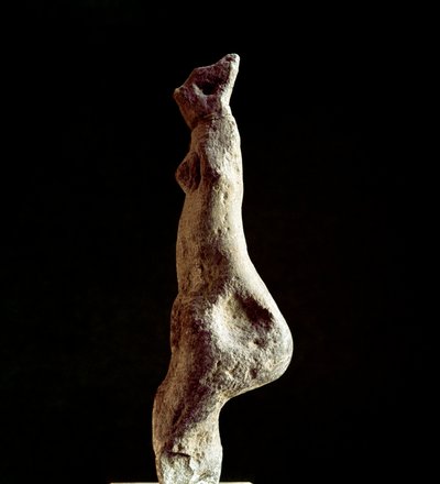 Nuragisk kultur (nuraghi) sardinsk: kalkstensstatuette af Venus steatopigic (form i lænden) (Venus de Macomer), der kommer fra Macomer, nær Nuoro. Daterer fra den prænuragiske periode (25.-18. århundrede f.Kr.) Eneolitikum. Cagliari, det nationale arkæolog af Sardinia Nuragic Civilization