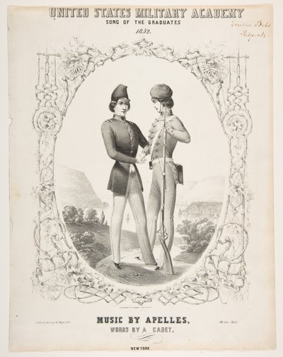 United States Military Academy: Song of the Graduates, 1852. af Sarony and Co
