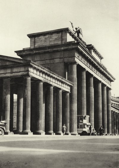 Berlin: Brandenburger Tor; Brandenburger Tor (s/h foto) af Sasha Stone