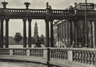 Potsdam, Stadtschloss, Kolonnaden an der Havel; Town Palace, Colonnades on the Havel (s/h-billede) af Sasha Stone
