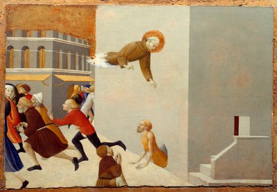 Den salige Ranieri Rasini sletter de fattige fra et fængsel i Firenze Træmaleri af Stefano di Giovanni di Console dit il Sassetta (1392-ca.1450) 15. århundrede søn. 0,43x0,63 m. af Sassetta (c.1392 1450)