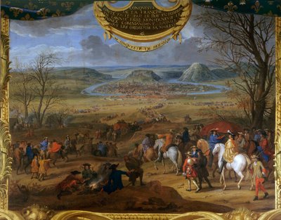Handlingen af Louis II Prins af Bourbon Conde (Bourbon-Conde) kaldet Grand Conde (1621-1686), erobring af Franche-Comte (Franche Comte) af Sauveur Le Conte