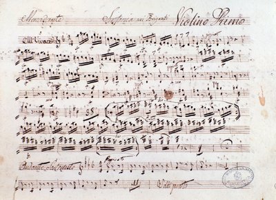 Partitur af The Brigands opera af Mercadante (1836) af Saverio Mercadante