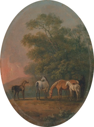 Hopper og føl [1795, Royal Academy of Arts, London, udstillingskatalog] af Sawrey Gilpin