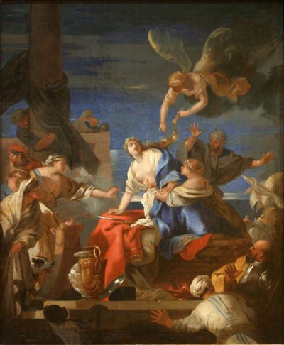 Didos død af Sébastien Bourdon