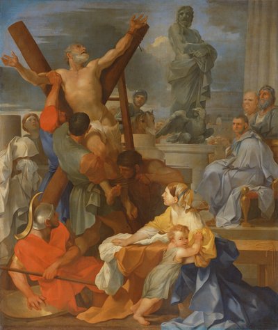 Sankt Andreas martyrium af Sébastien Bourdon
