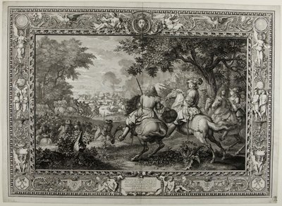 Den spanske hærs nederlag nær kanalen ved Brügge til kong Ludvig XIV