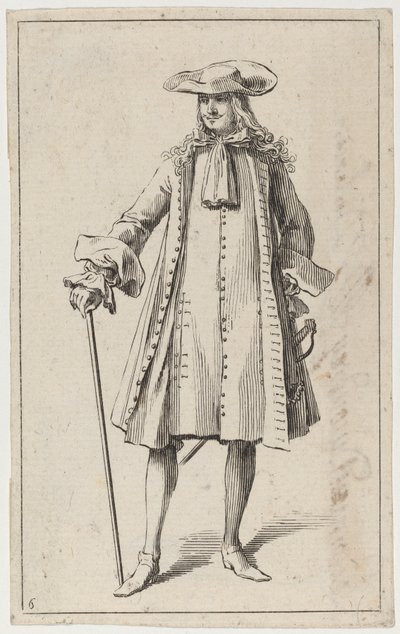 Mand med et sværd af Sébastien Le Clerc the elder