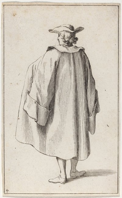 Stående mand set bagfra af Sébastien Le Clerc the elder
