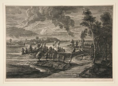 Landskab af Schelte Adams Bolswert