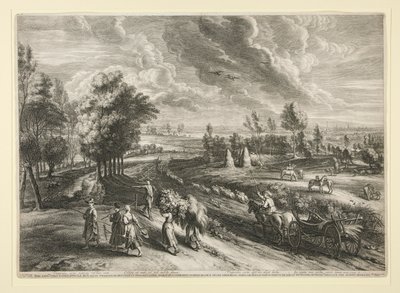 Udsigt over Malines, fra sættet af de store landskaber af Schelte Adams Bolswert