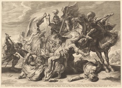 Løvejagt af Schelte Adams Bolswert after Sir Peter Paul Rubens