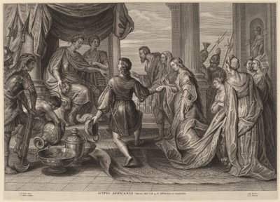 Scipio Africanus af Schelte Adams Bolswert after Sir Peter Paul Rubens