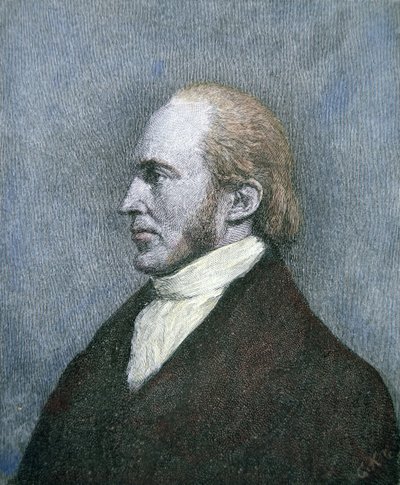 Aaron Burr (1756-1836) (farvestik) af School American