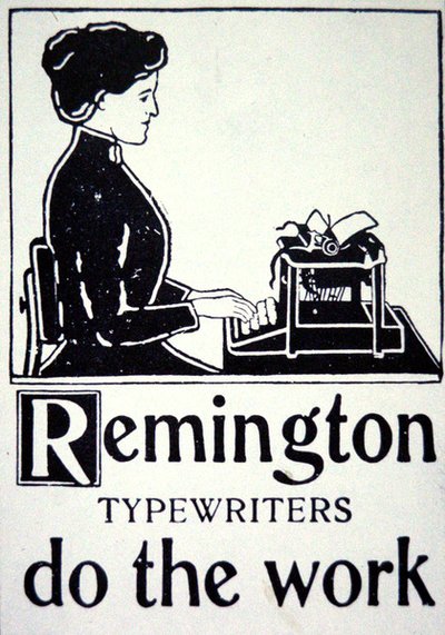 Annonce for Remington skrivemaskiner af School American