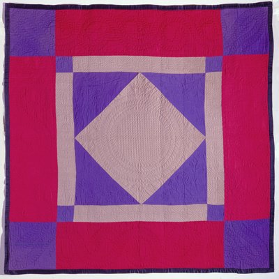 Amish Quilt, slutningen af det 19. og begyndelsen af det 20. århundrede (uld, bomuld og quiltning) af School American