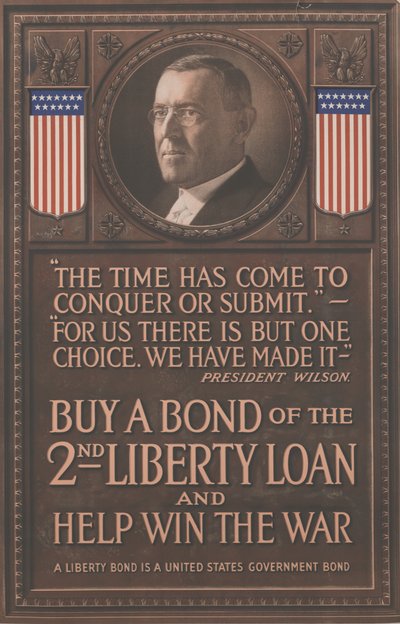 Køb en obligation fra 2nd Liberty Loan og hjælp med at vinde krigen, ca. 1917 (litografi) af School American