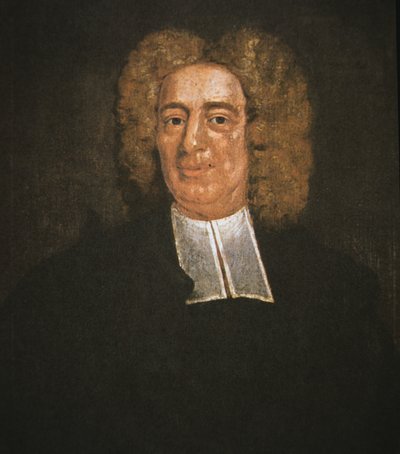 Cotton Mather (olie på lærred) af School American
