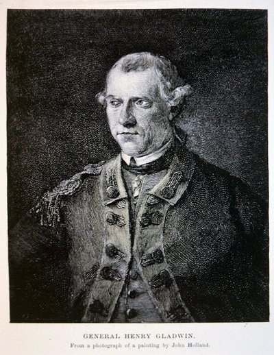 General Henry Gladwin, fra et fotografi af et maleri af John Holland (litho) af School American