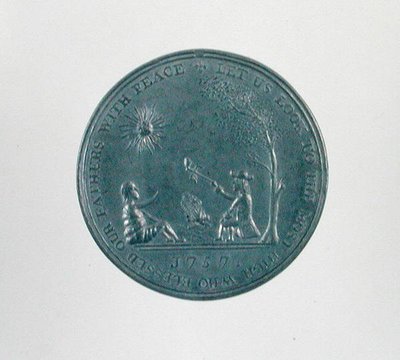 Indisk fredsmedalje (sølv) af School American