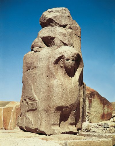 Hettitiske ruiner af Alaca Hoyuk og sfinksernes port, Tyrkiet. Anatolsk civilisation af School Anatolian