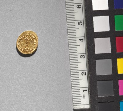 Solidus of Arkadios (bagside), 395-408 (guld) (se CVL 499734 for forside) af School Byzantine