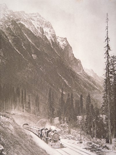 Canadian Pacific Railway Train, ca. 1925 (s/h-billede) af School Canadian