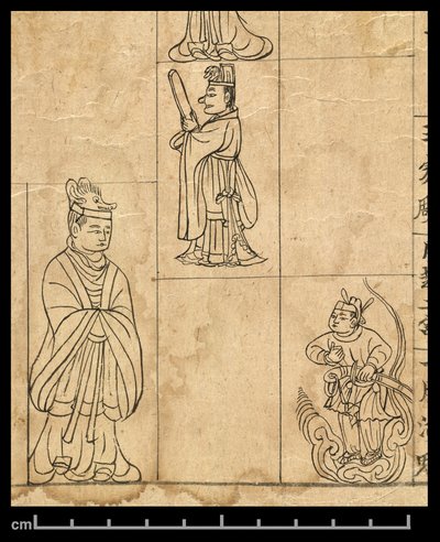 Almanak for AD 978, Dunhuang Mogao, Kina, ca. 978 (blæk på papir) af School Chinese