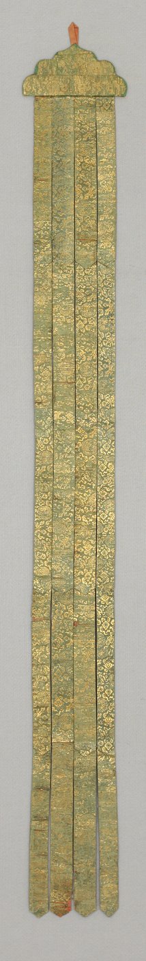 Banderole, ca. 1700-tallet (silkebrokade) af School Chinese