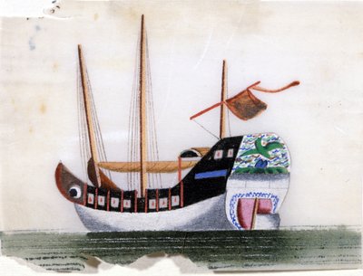 kinesisk skrammel. Maleri på rispapir. af School Chinese